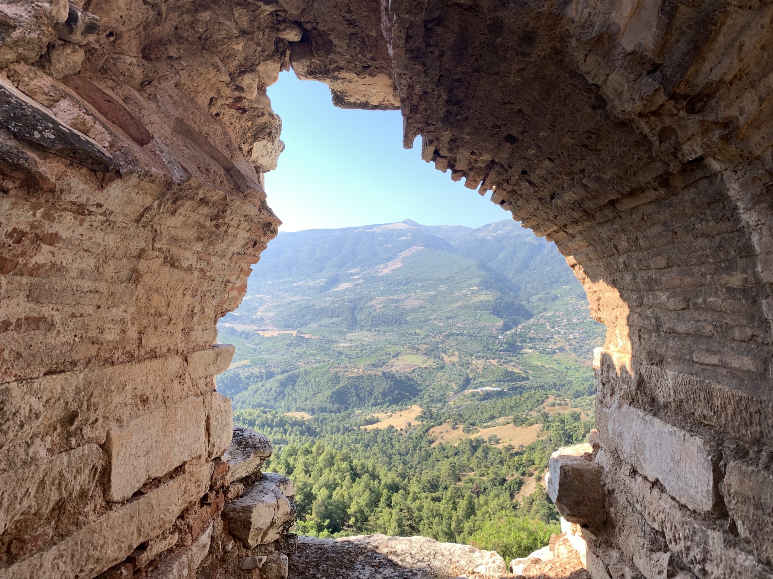 View from late antique fortifications at Sardis, Western Turkey