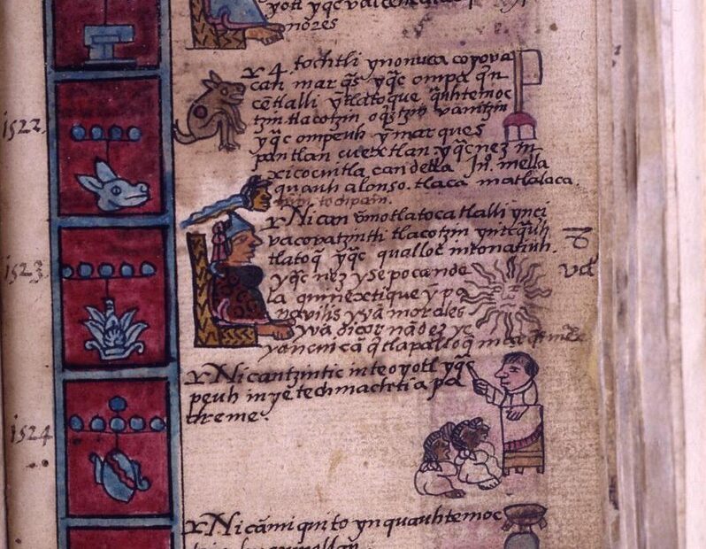 Cuitlhuacs death - of smallpox Codex Aubin
